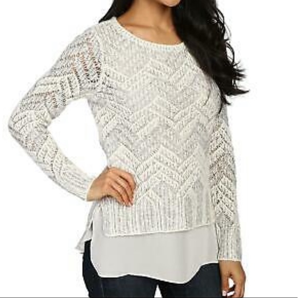 Sweaters | Lucky Brand Chevron Shine 